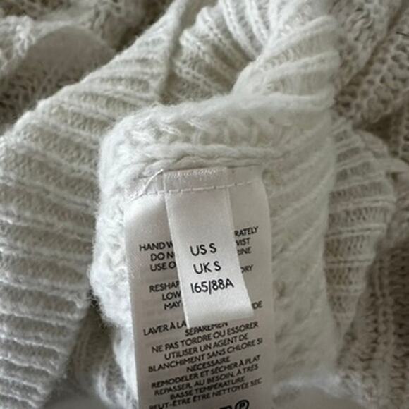 Free People Cowl Neck Turtle Neck Ivory Soft Sweater - Picture 9 of 13